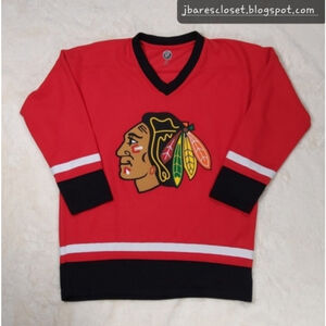 NHL Chicago Blackhawks Jersey Men's Size Medium Red/black